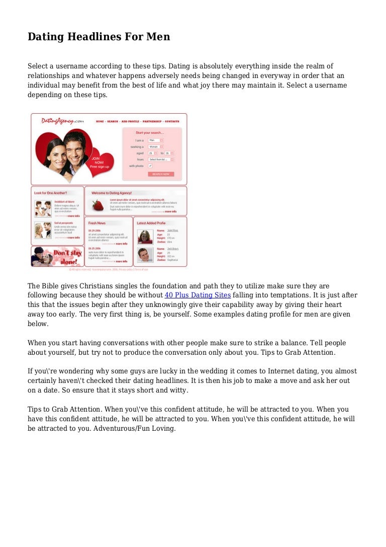 Headlines dating for guys 2019 Headlines dating for guys 2019